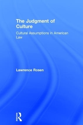 The Judgment of Culture - Lawrence Rosen