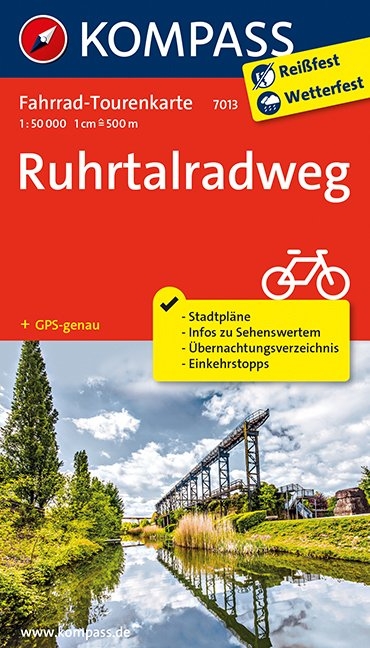 Fahrrad-Tourenkarte Ruhrtalradweg - 