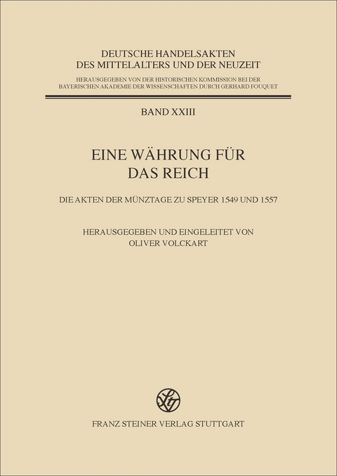 Eine Währung für das Reich