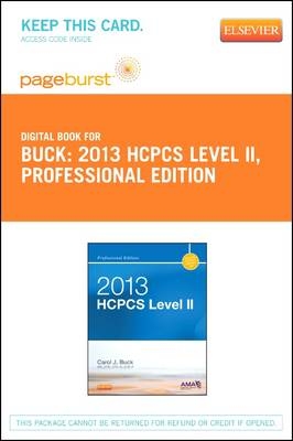 2013 HCPCS Level II Professional Edition - Elsevier eBook on Vitalsource (Retail Access Card) - Carol J Buck