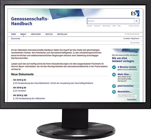 Genossenschafts-Handbuch - Jahresabonnement bei Kombibezug Print und Datenbank - Andrea Althanns, Birgit Buth, Alexander Leißl