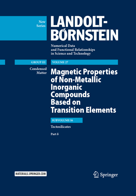 Magnetic Properties of Non-Metallic Inorganic Compounds Based on Transition Elements - E. Burzo