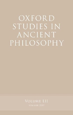 Oxford Studies in Ancient Philosophy, Volume 52 - 