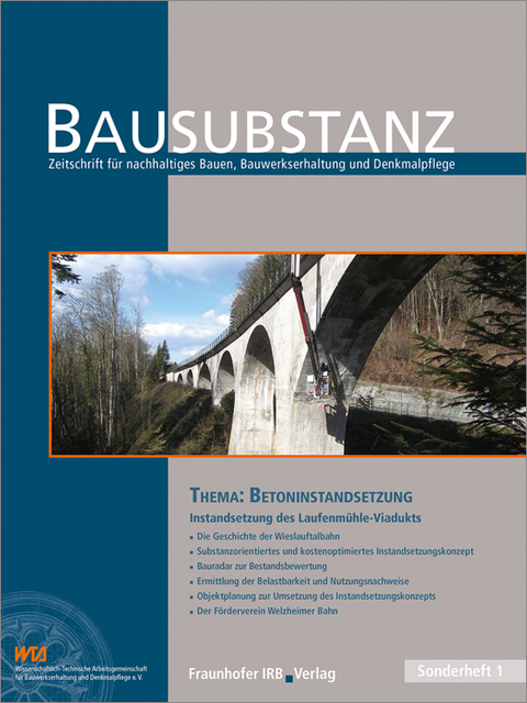 BAUSUBSTANZ Thema: Betoninstandsetzung - Gabriele Patitz, Andreas Gerdes, Hermann Rothenhöfer, Guido Buschbacher, Tobias Bürkle, Lorena Rombach, Bettina Marquardt, Alexander Amann