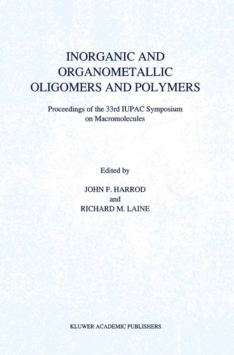 Inorganic and Organometallic Oligomers and Polymers - 