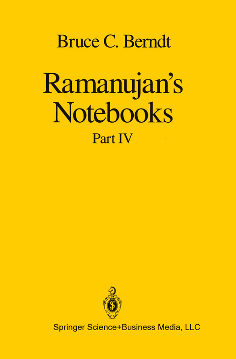 Ramanujan’s Notebooks - Bruce C. Berndt