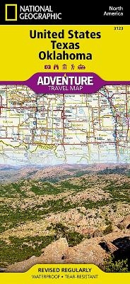 United States, Texas And Oklahoma Adventure Map - National Geographic Maps