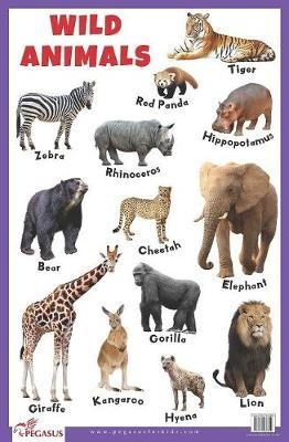 Wild Animals Educational Chart -  Pegasus