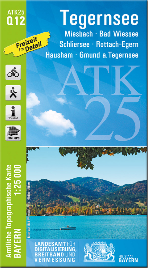 ATK25-Q12 Tegernsee (Amtliche Topographische Karte 1:25000)