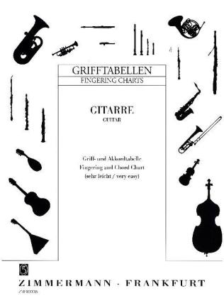 Grifftabelle für Gitarre