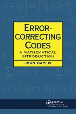 Error Correcting Codes - D J. Baylis