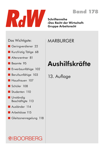 Aushilfskräfte - Horst Marburger