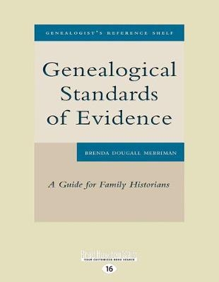 Genealogical Standards of Evidence - Brenda Dougall Merriman