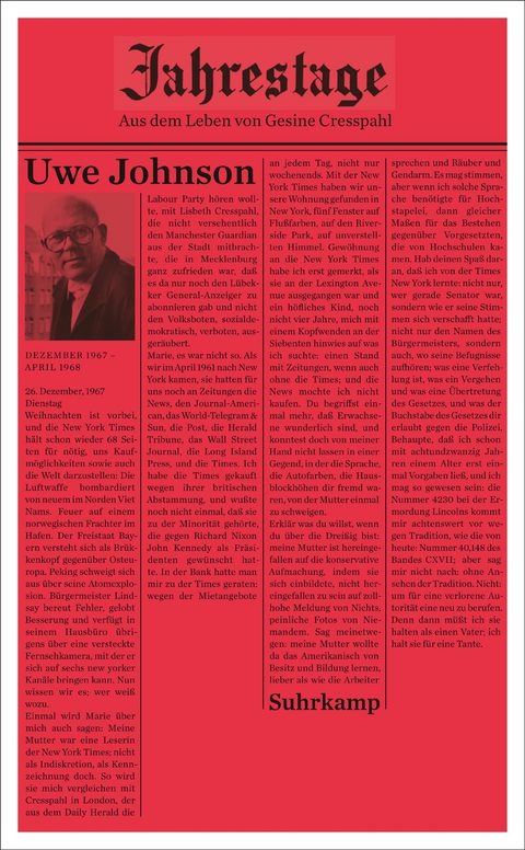 Jahrestage 2. - Uwe Johnson