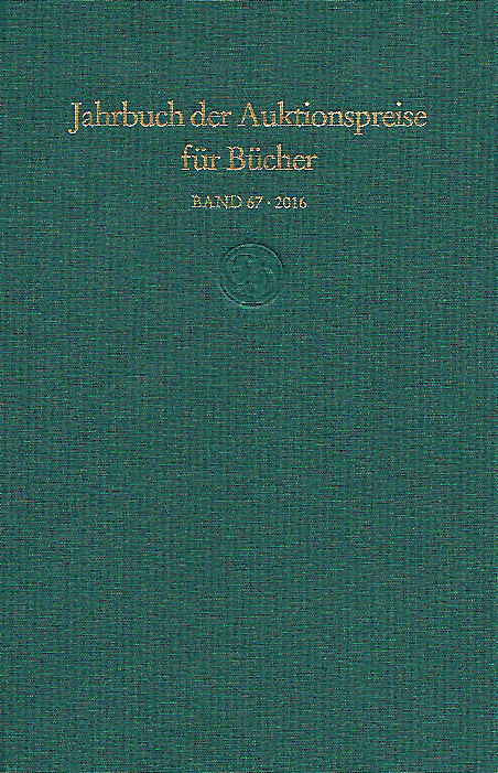 Jahrbuch der Auktionspreise für Bücher, Handschriften und Autographen (Buch + DVD)