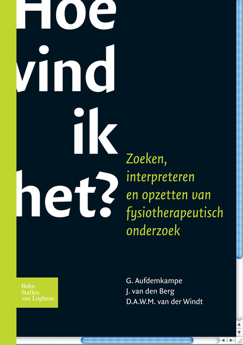 Hoe Vind Ik Het? - G Aufdemkampe, D a W M Van Der Windt, J Van Den Berg