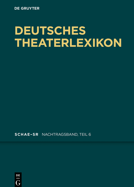 Deutsches Theater-Lexikon / Schae - Sr - 