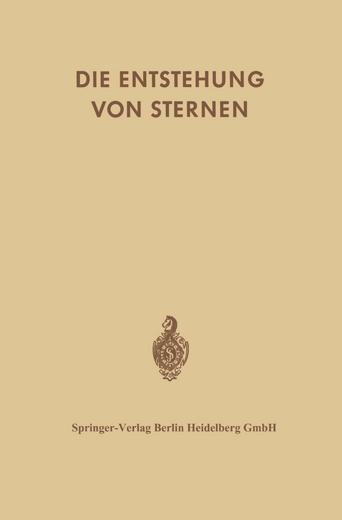 Die Entstehung von Sternen durch Kondensation Diffuser Materie - Geoffrey R. Burbidge, F.D. Kahn, R. Erbert, S.v. Hoerner, S. Temesvary