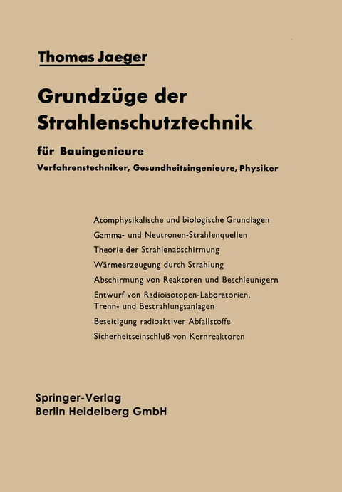 Grundzüge der Strahlenschutztechnik - Thomas Jaeger