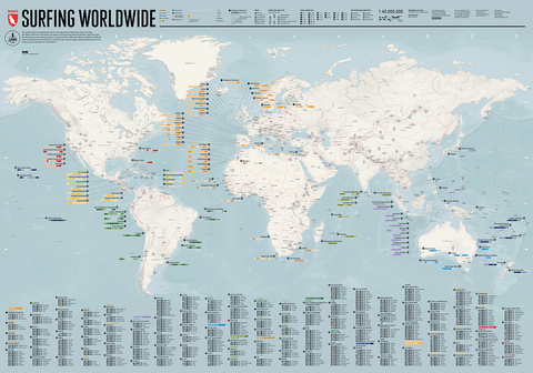 Surfing Worldwide - Map - Stefan Spiegel, Lana Bragina, Thomas Zielinski