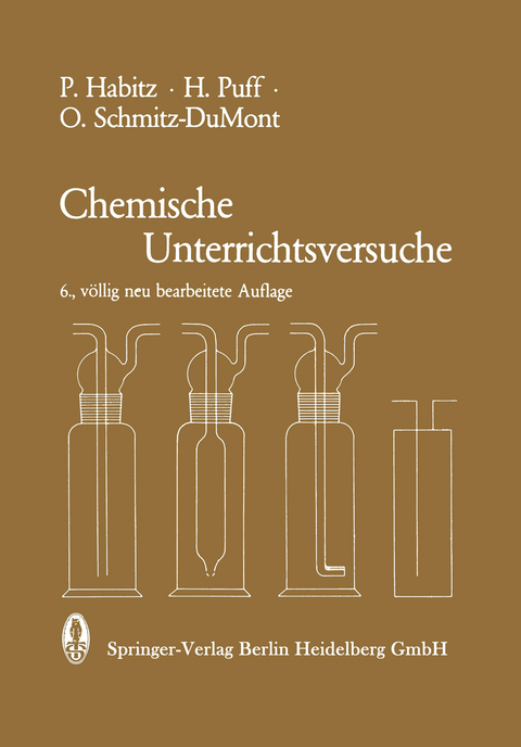 Chemische Unterrichtsversuche - P. Habitz, H. Puff, O. Schmitz-DuMont