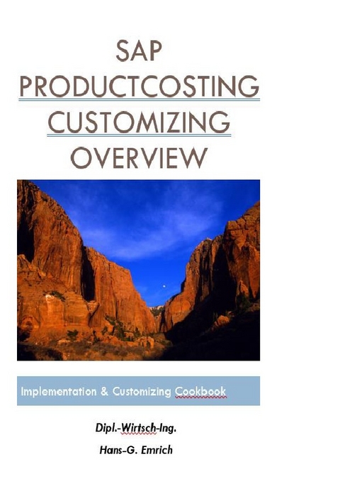 SAP CO Product Costing Customizing documentation - HG Emrich