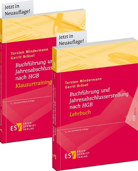 Paket aus den zwei Büchern: Buchführung und Jahresabschlusserstellung nach HGB - Lehrbuch und Buchführung und Jahresabschlusserstellung nach HGB - Klausurtraining - Torsten Mindermann, Gerrit Brösel