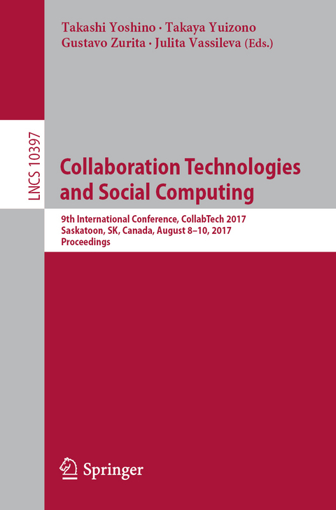 Collaboration Technologies and Social Computing - 