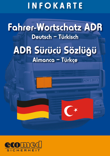 Infokarte Fahrer-Wortschatz ADR, deutsch-türkisch