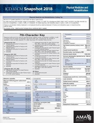 ICD-10-CM 2018 Snapshot Coding Cards: Physical Medicine/Rehabilitation - Kathy Giannangelo