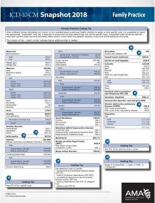 ICD-10-CM 2018 Snapshot Coding Cards: Family Practice - Kathy Giannangelo