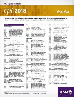 CPT® 2018 Express Reference Coding Cards: Gynecology - Kathy Giannangelo