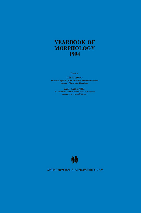 Yearbook of Morphology 1994 - 