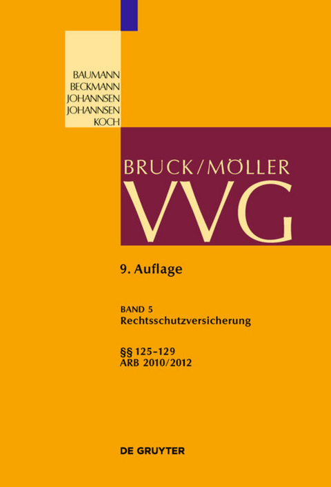 VVG / Rechtsschutzversicherung §§ 125-129 - 