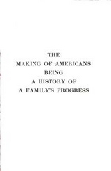 The Making Of Americans - Gertrude Stein