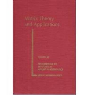 Matrix Theory And Applications