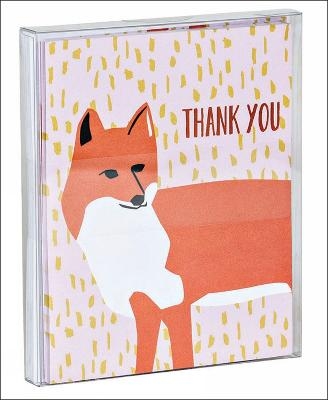 Foxy Thank You Notecard Set -  Ampersand