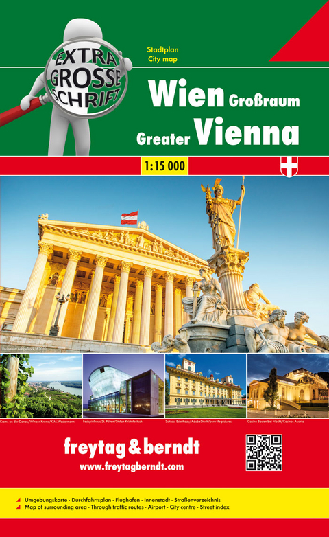 Wien Großraum Riesenatlas, Städteatlas 1:15.000 - 