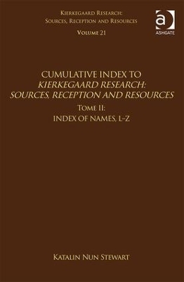 Volume 21, Tome II: Cumulative Index - Katalin Nun Stewart