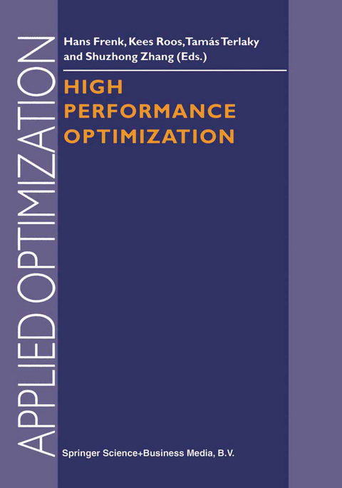 High Performance Optimization - 