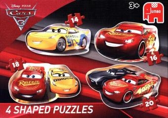 Disney Pixar Cars 3 4in1 Konturenpuzzle (Kinderpuzzle)