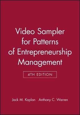 Patterns of Entrepreneurship Management - Jack M. Kaplan, Anthony Warren