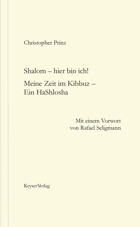 Shalom – hier bin ich! - Christopher Prinz