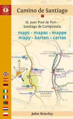 Camine De Santiago Maps - Tenth Edition - John Brierley