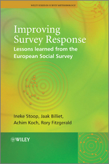 Improving Survey Response -  Jaak Billiet,  Rory Fitzgerald,  Achim Koch,  Ineke A. L. Stoop