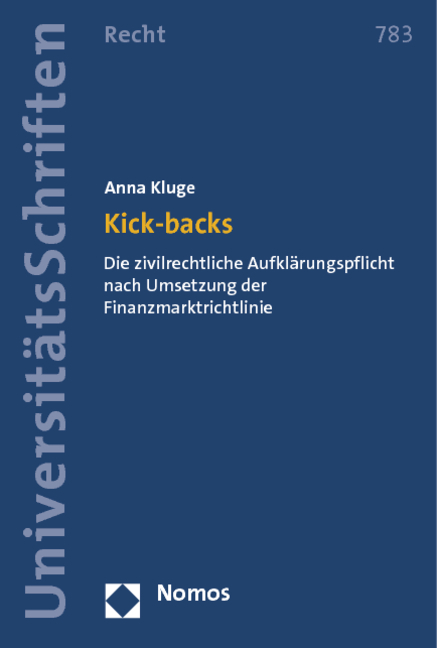 Kick-backs - Anna Kluge