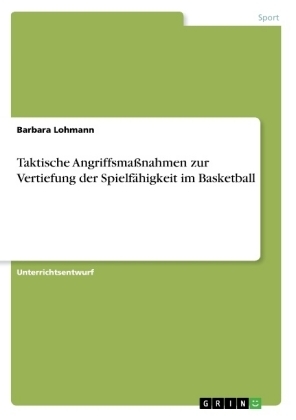 Taktische AngriffsmaÃnahmen zur Vertiefung der SpielfÃ¤higkeit im Basketball - Barbara Lohmann