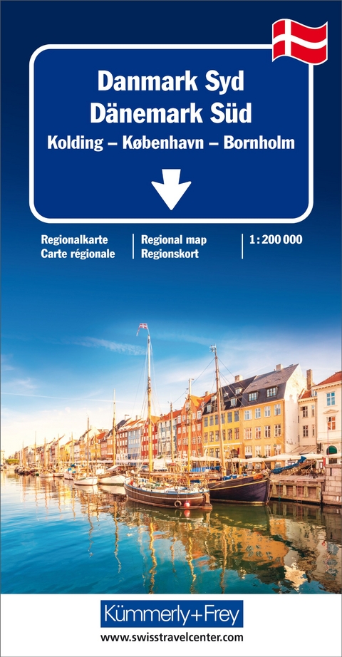 Kümmerly+Frey Regional-Strassenkarte Dänemark Süd 1:200.000