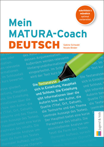 Mein MATURA-Coach - Sabine Schwabl, Nicole Binder