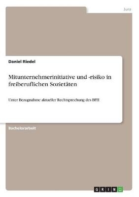 Mitunternehmerinitiative und -risiko in freiberuflichen SozietÃ¤ten - Daniel Riedel